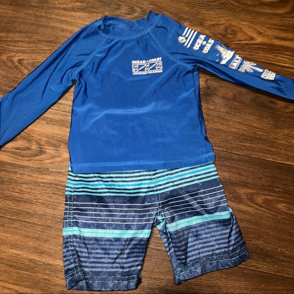Boys 2-3t ocean coast bathing suit set